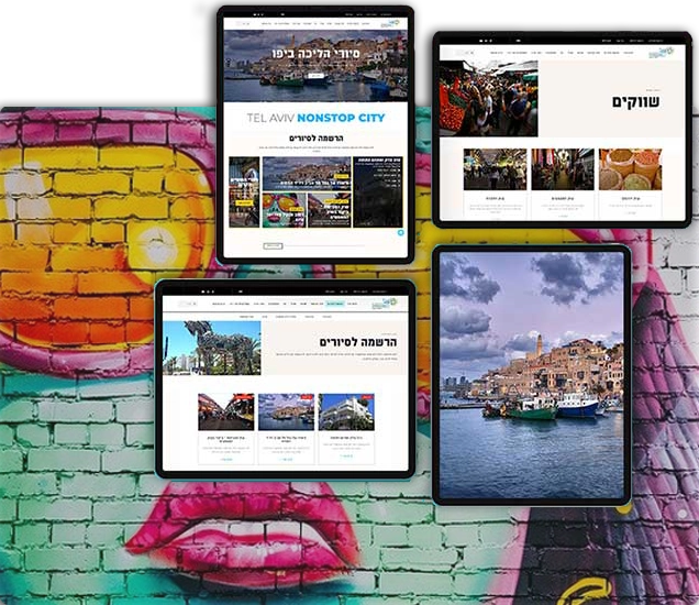 פיתוח אתר תיירות עבור עיריית תל אביב